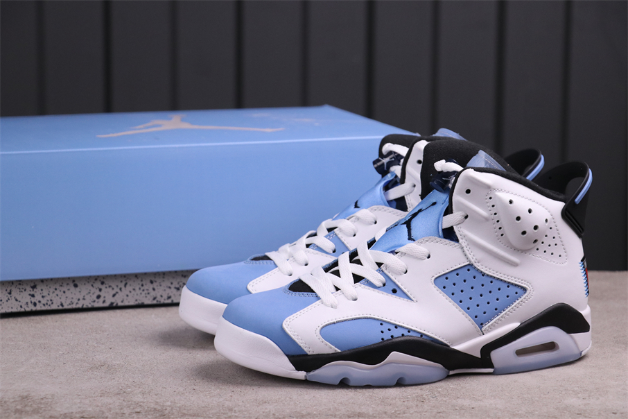 2022 Air Jordan 6 Hare Blue White Black Shoes - Click Image to Close